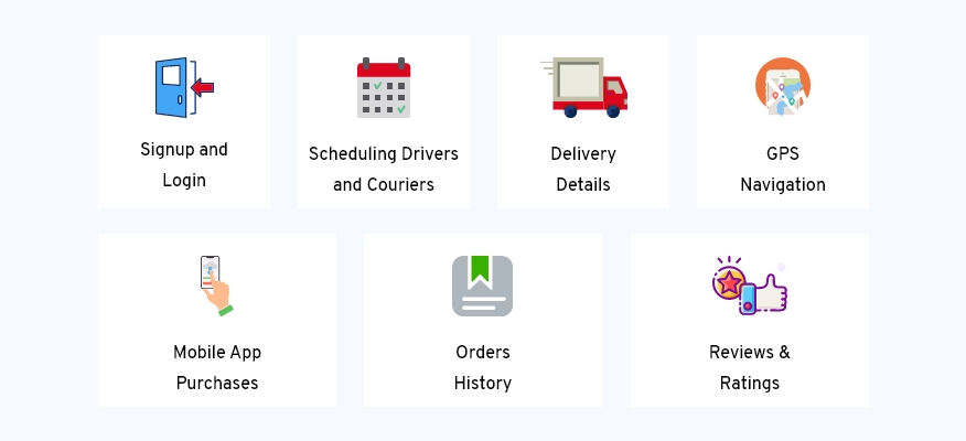 User App for transportation & logistics app