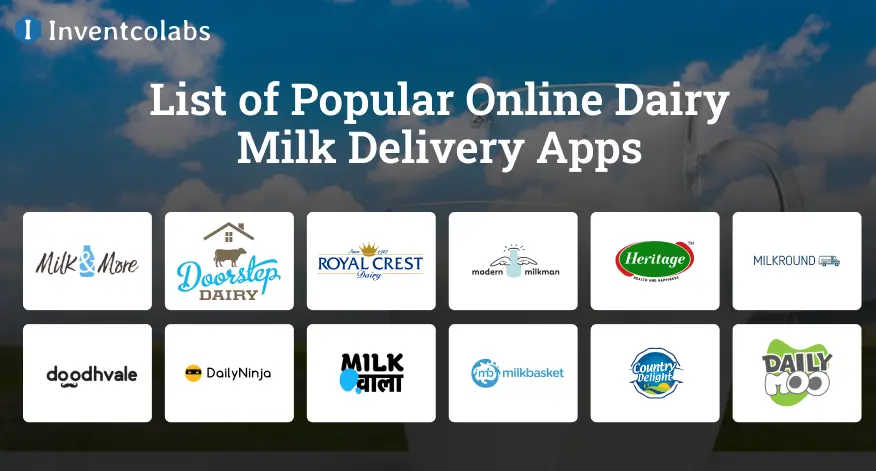 List of Popular Online Dairy Milk Delivery Apps