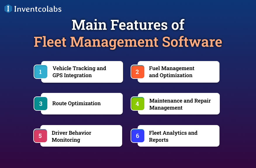 Main Features of Fleet Management Software