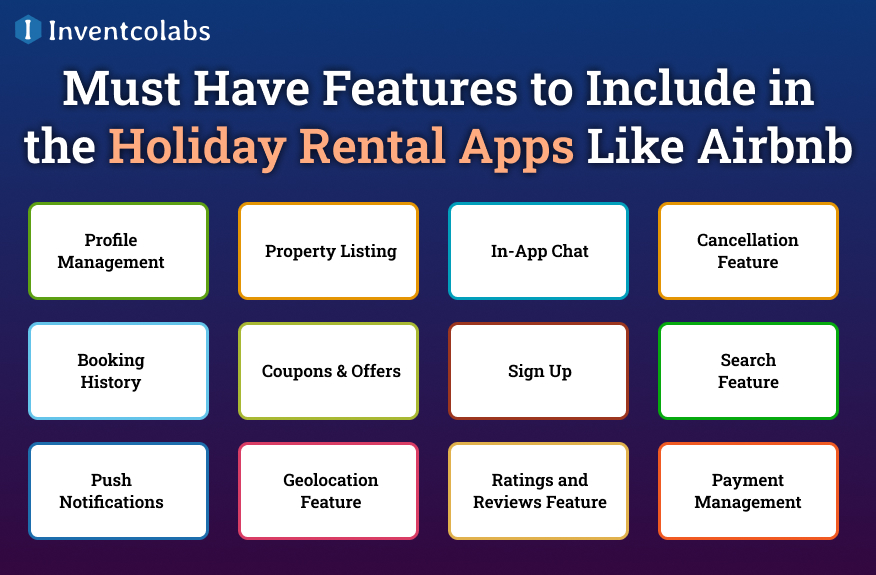 Must Have Features to Include in the Holiday Rental Apps Like Airbnb