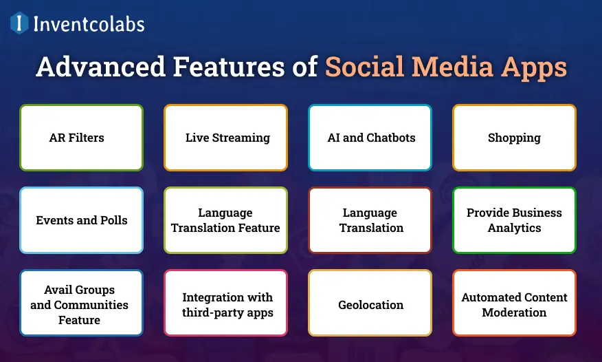 Advanced Features of Social Media Apps