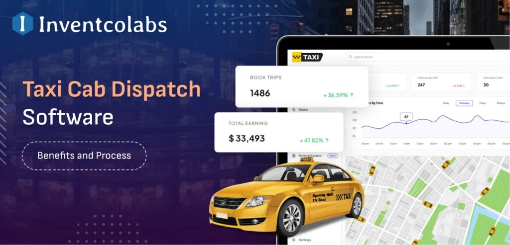 Taxi cab dispatch software