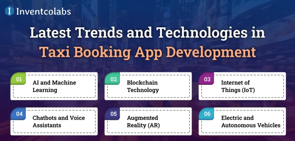 Latest Trends and Technologies in Taxi Booking App Development