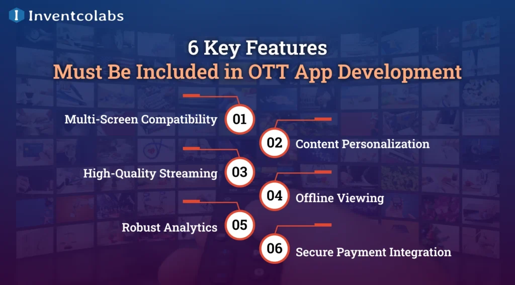 Key Features in OTT App Development