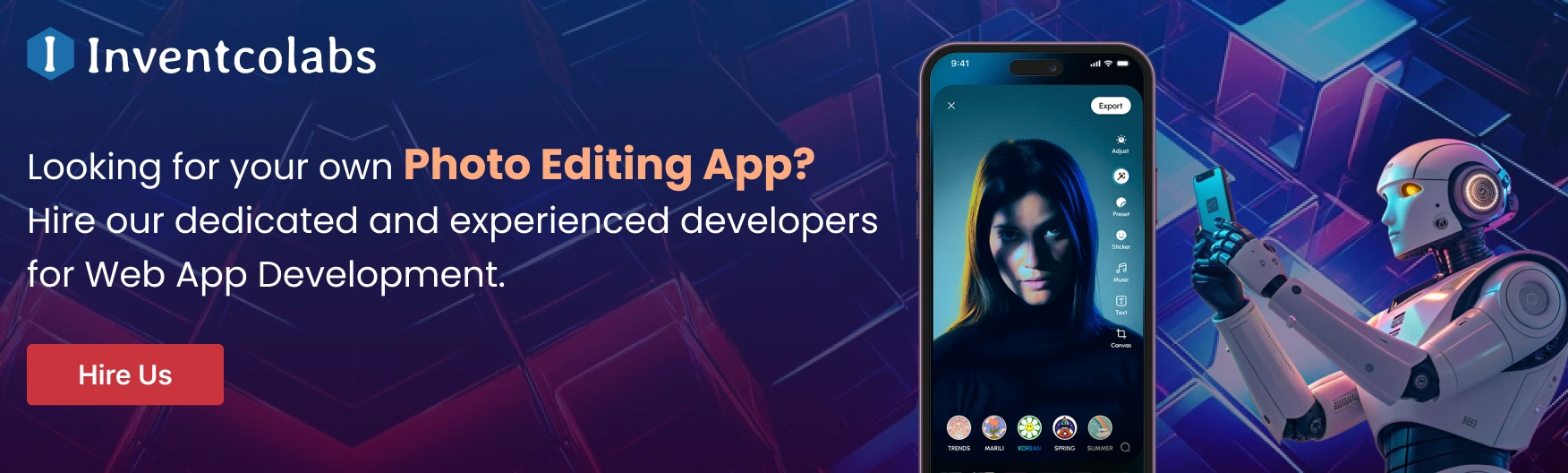 Hire our Photo Editing App Developer