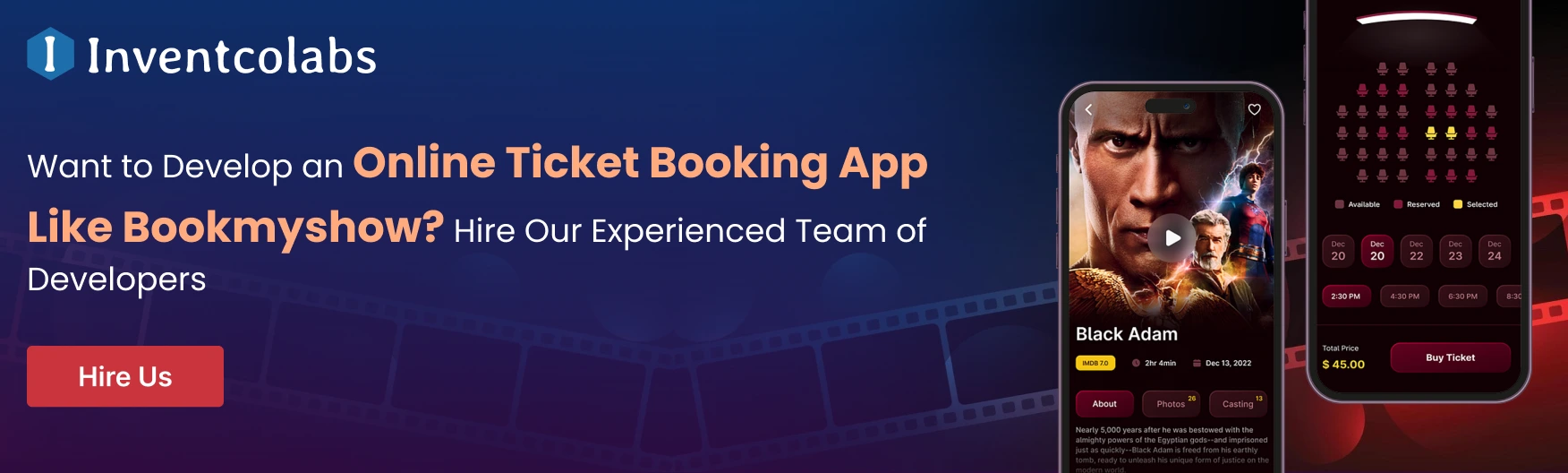 Steps of Movie Ticket App